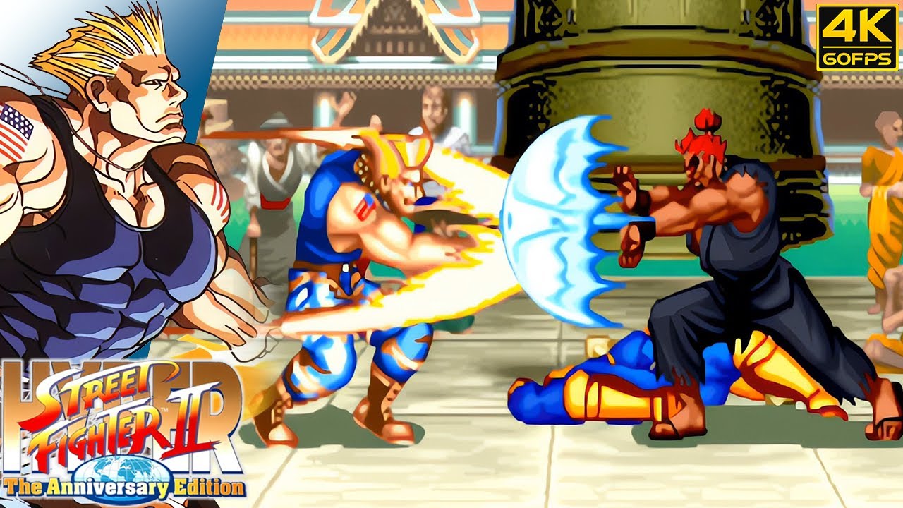 Hyper Street Fighter II - Guile (TURBO) (Arcade / 2003) 4K 60FPS