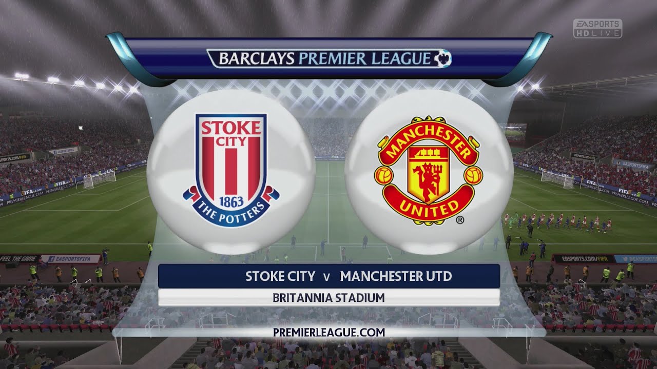 (PS4) FIFA 15 | Stoke City vs Manchester United - Next-Gen Full Gameplay (1080p HD)