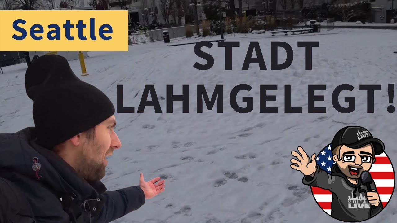 Ich streue Salz im Schnee-Chaos von Seattle - US-Westküstentour (Tag 1)