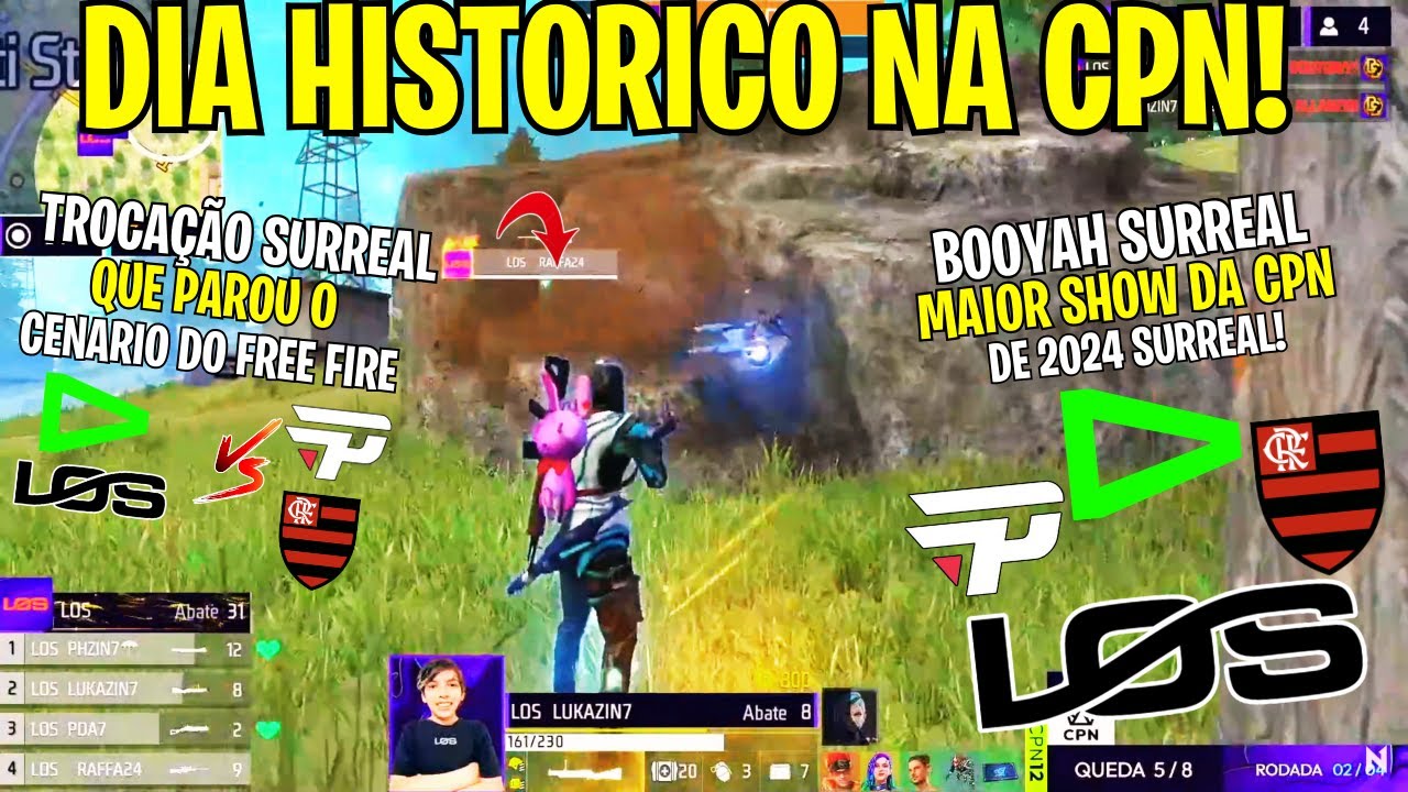 BOOYAH COM 31 ABATES! O MAIOR BOOYAH DA CPN! SHOW DA LOS GRANDES, LOUD VS PAIN EPICO! CPN 12!