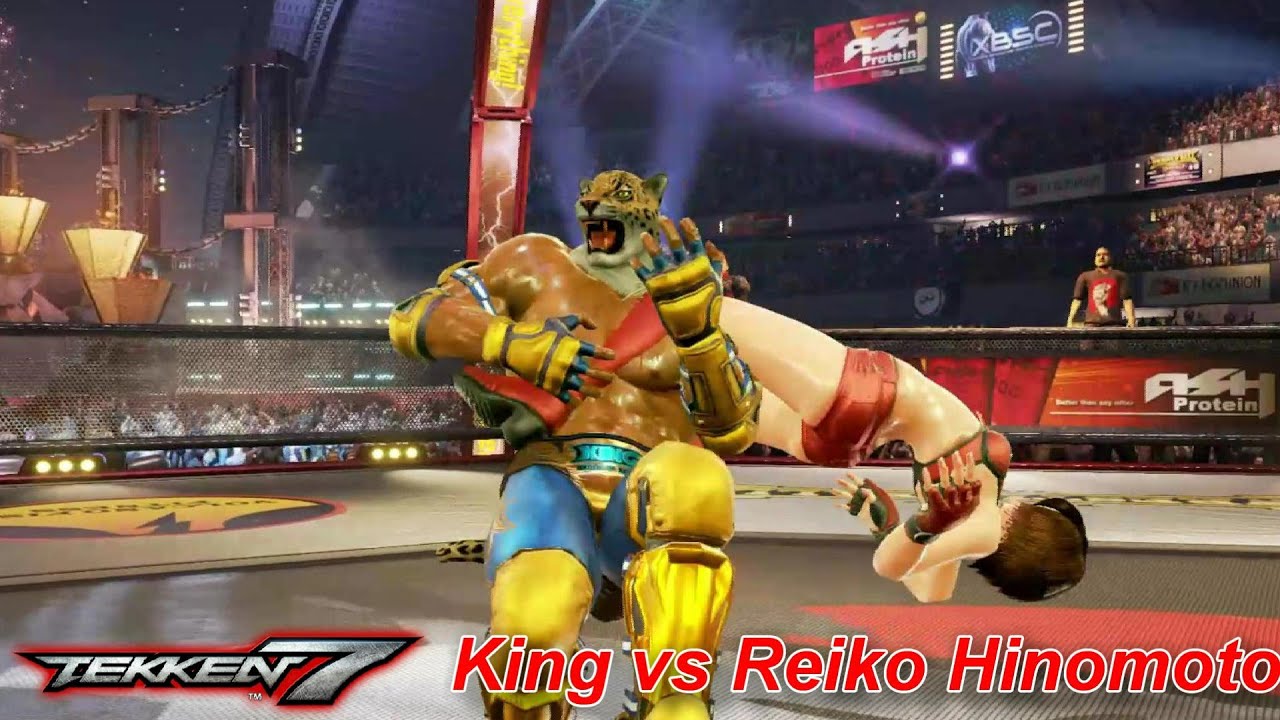 【鉄拳７】日ノ本零子vsKING reiko hinomoto vs king ランブルローズ rumble roses