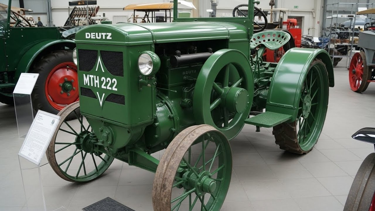 Моторный плуг DEUTZ MTH 222 1927 года: 98-летний трактор, который до сих пор может пахать поля! 😱🔥