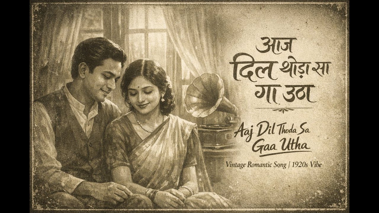 Aaj Dil Thoda Sa Gaa Utha – 1920s Vintage Romantic Song