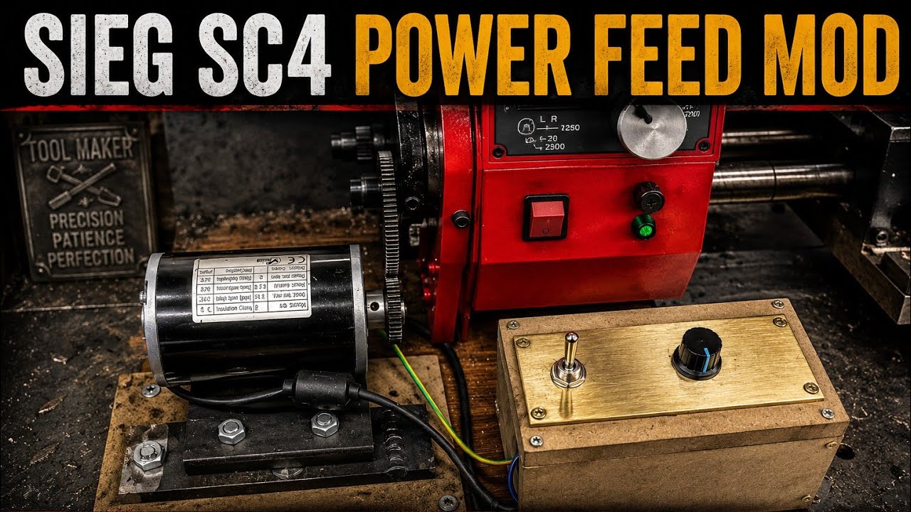 Sieg SC4 Lathe Power Feed Modification