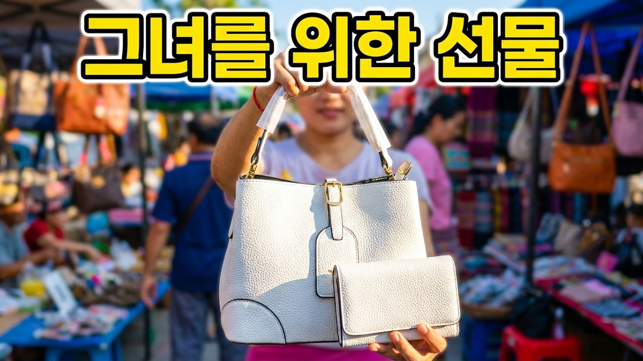 [10편 라오스 비엔티안 그녀] 라오스 그녀에게 가방을 선물하고 싶었습니다 그래서 비엔티안 딸랏싸오아침시장에 그녀의 가방을 사기위해 또다시 방문합니다