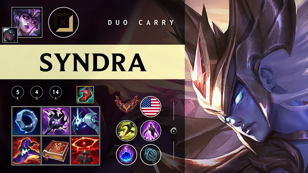 Syndra Carry vs Ezreal - NA Grandmaster Patch 26.04