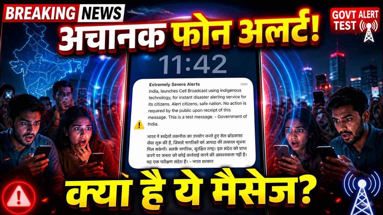 Sudden Emergency Alert on Phones Across India! What Is This Message?