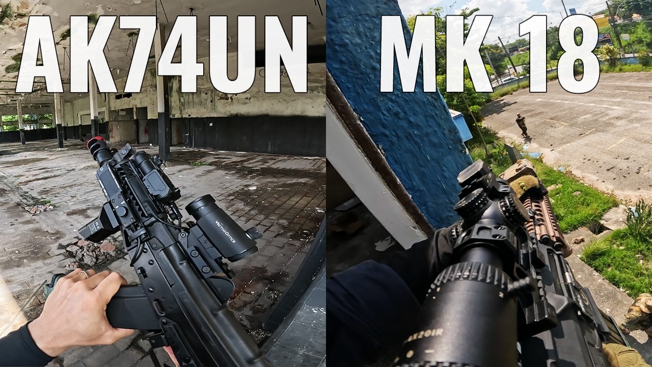 Jogando de AK74UN + MK18 (Airsoft DUO Gameplay)