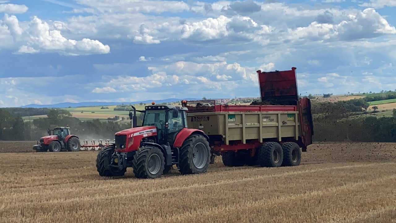 🤩 DUO DE CHOC Team Massey Ferguson / Epandage fumier + labour 2020 👍