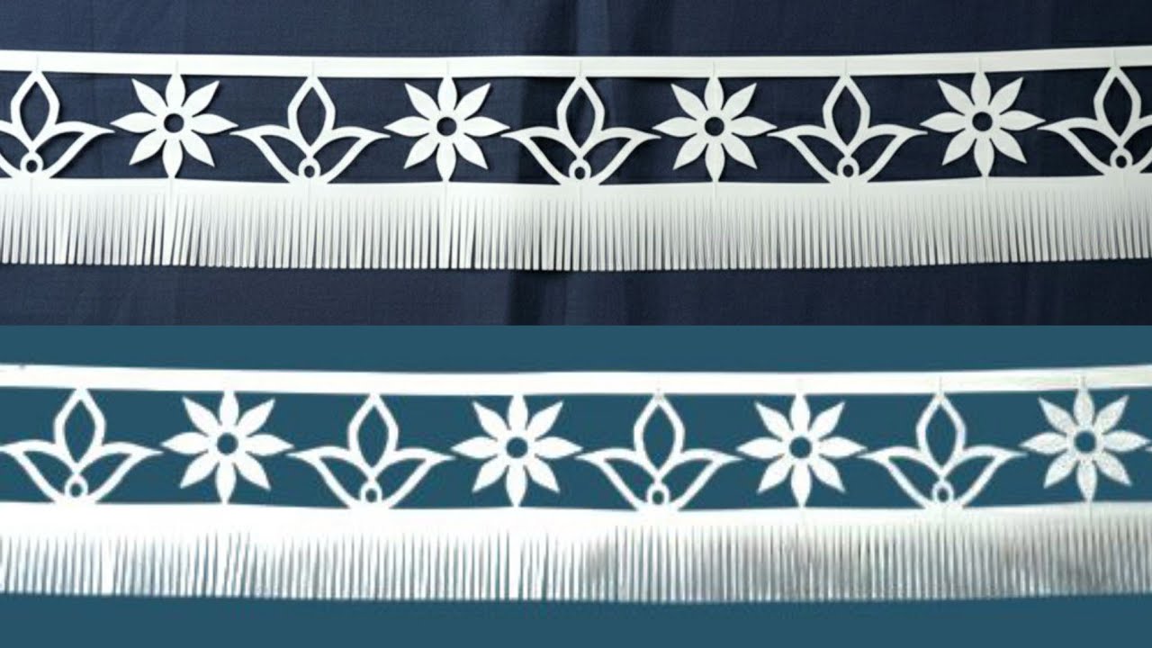 Paper toran making | Paper Decoration | Border Paper Cutting | Toran design | paper cuttings