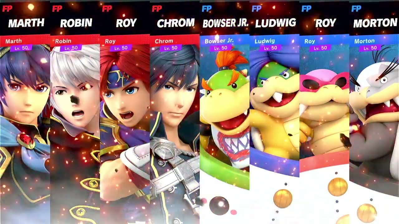 Super Smash Bros Ultimate Amiibo Fights Request Fire Emblem vs Koopalings