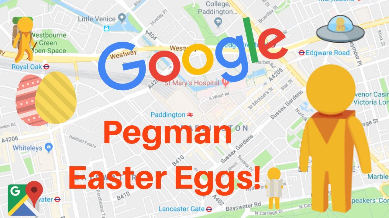 TOP 4 GOOGLE MAPS PEGMAN EASTER EGGS!