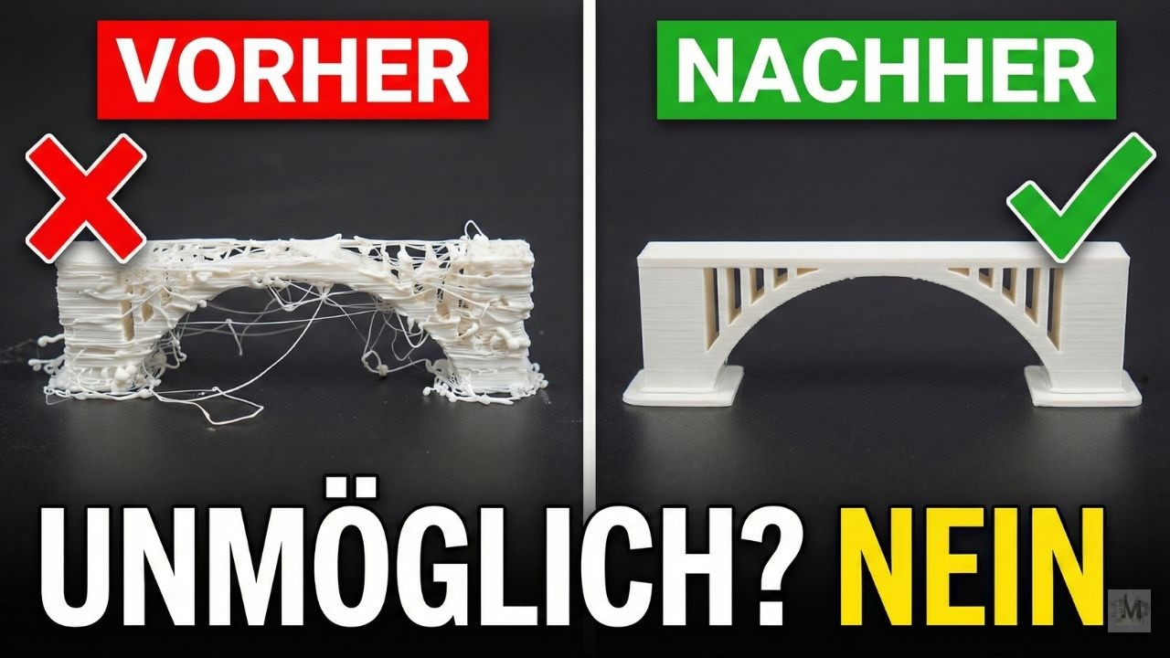 5 Slicer HACKs für PERFEKTE 3D-Druck Brücken (INGENIEUR klärt auf!)