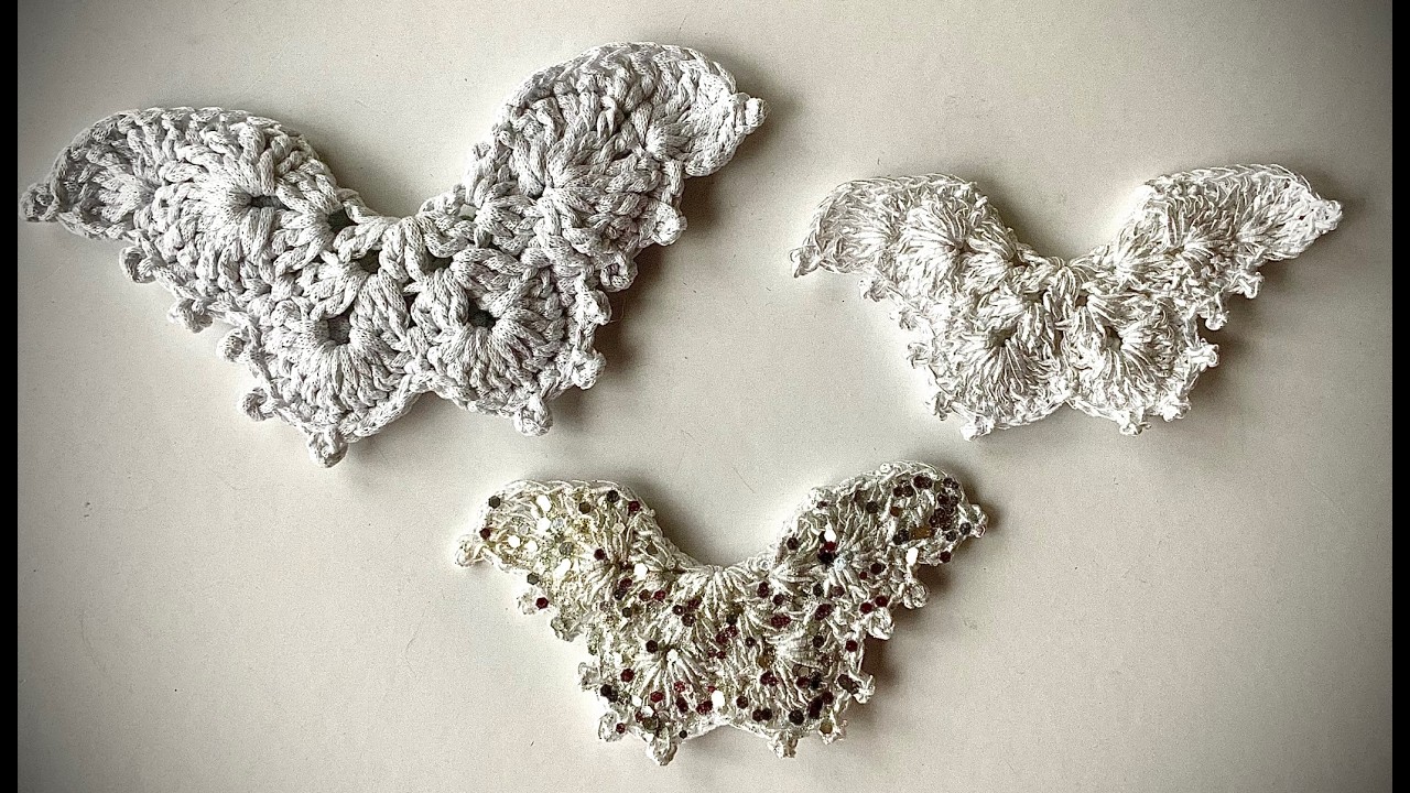 Himmlische Engelsflügel #häkeln #petraperle #weihnachtsdeko #engelsflügel#weihnacht#angel#crochet