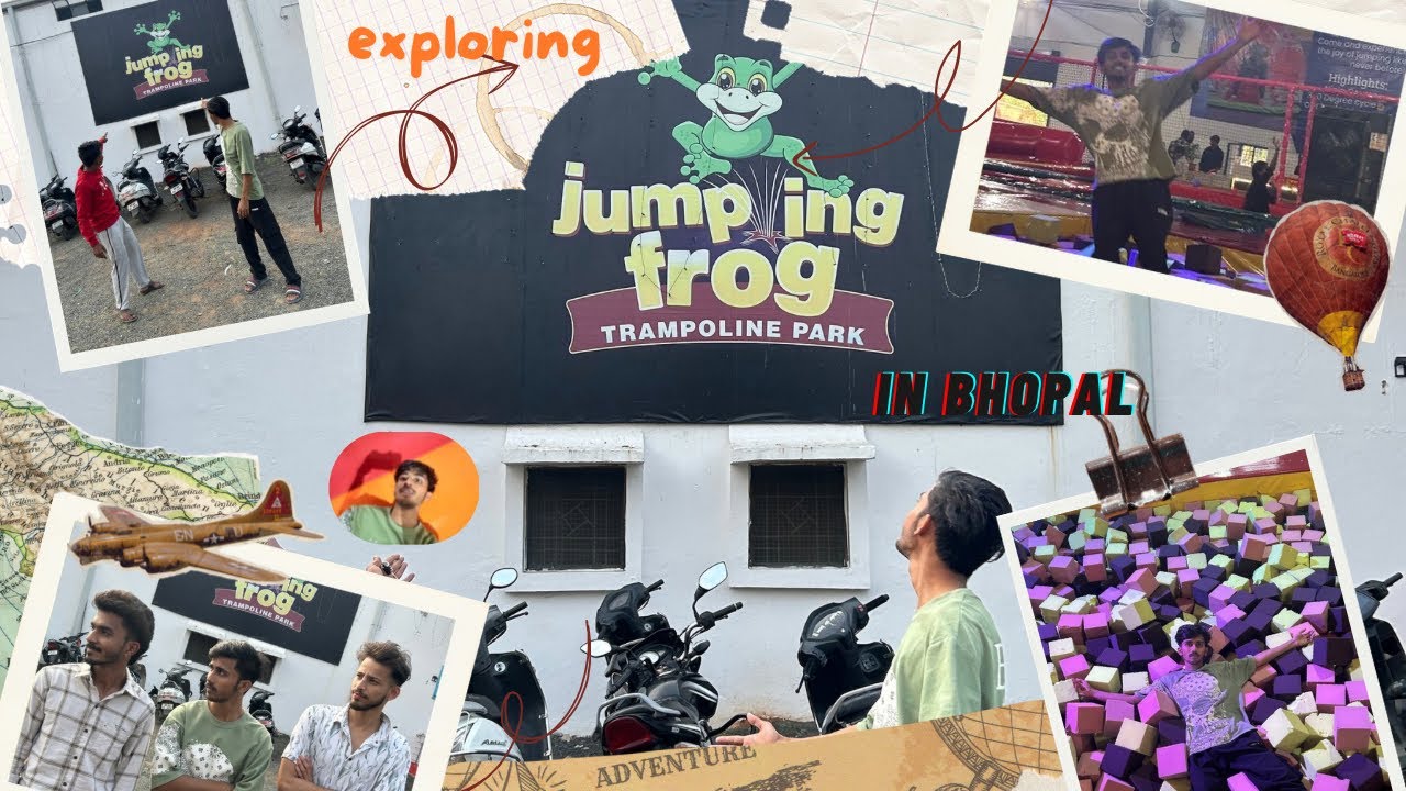 JUMPING FROG 🐸 TRAMPOLINE PARK  IN BHOPAL || FULL TOUR || FUN || HONEST REVIEW 