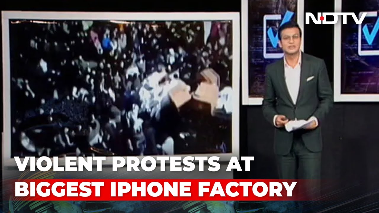 Violent Protests At World's Biggest Iphone Factory In China | Verified