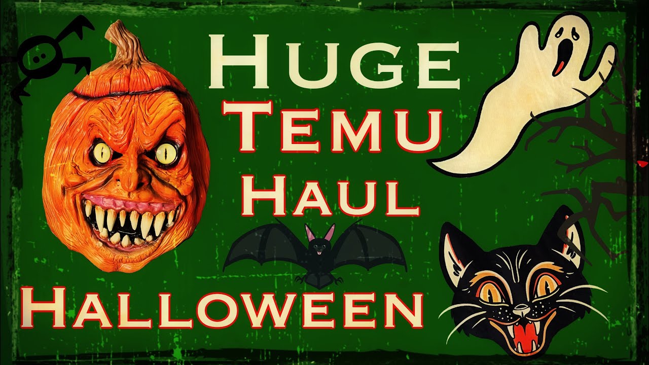 Epic Temu Halloween Haul! Four Orders! So Many Spooky Finds!