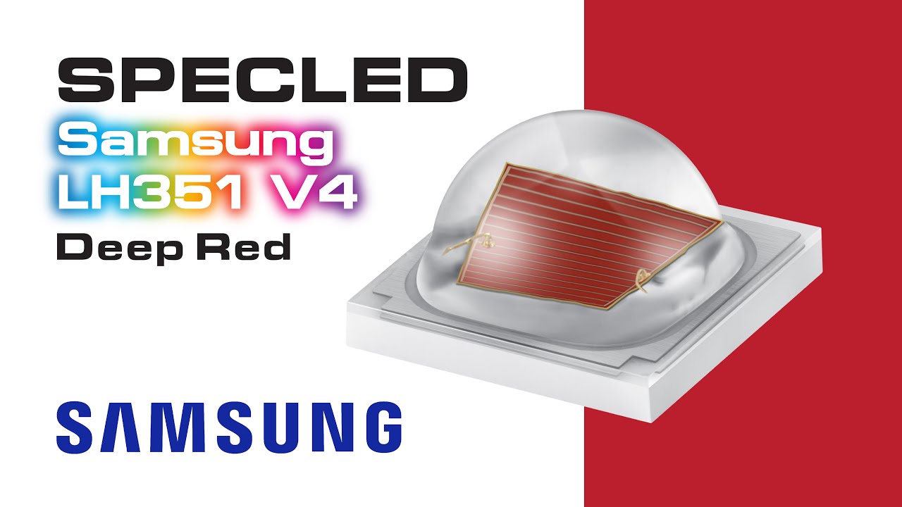 Обзор светодиода Samsung LH351 V4 660nm SPHRD4L3DH20C5W44B. Светодиод для растений 660нм.