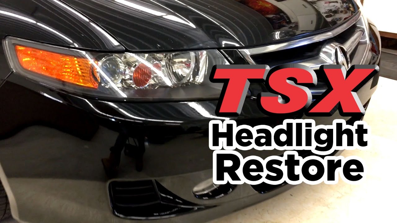 DIY: How to Restore Plastic Headlights - Permanently!  -  Acura TSX