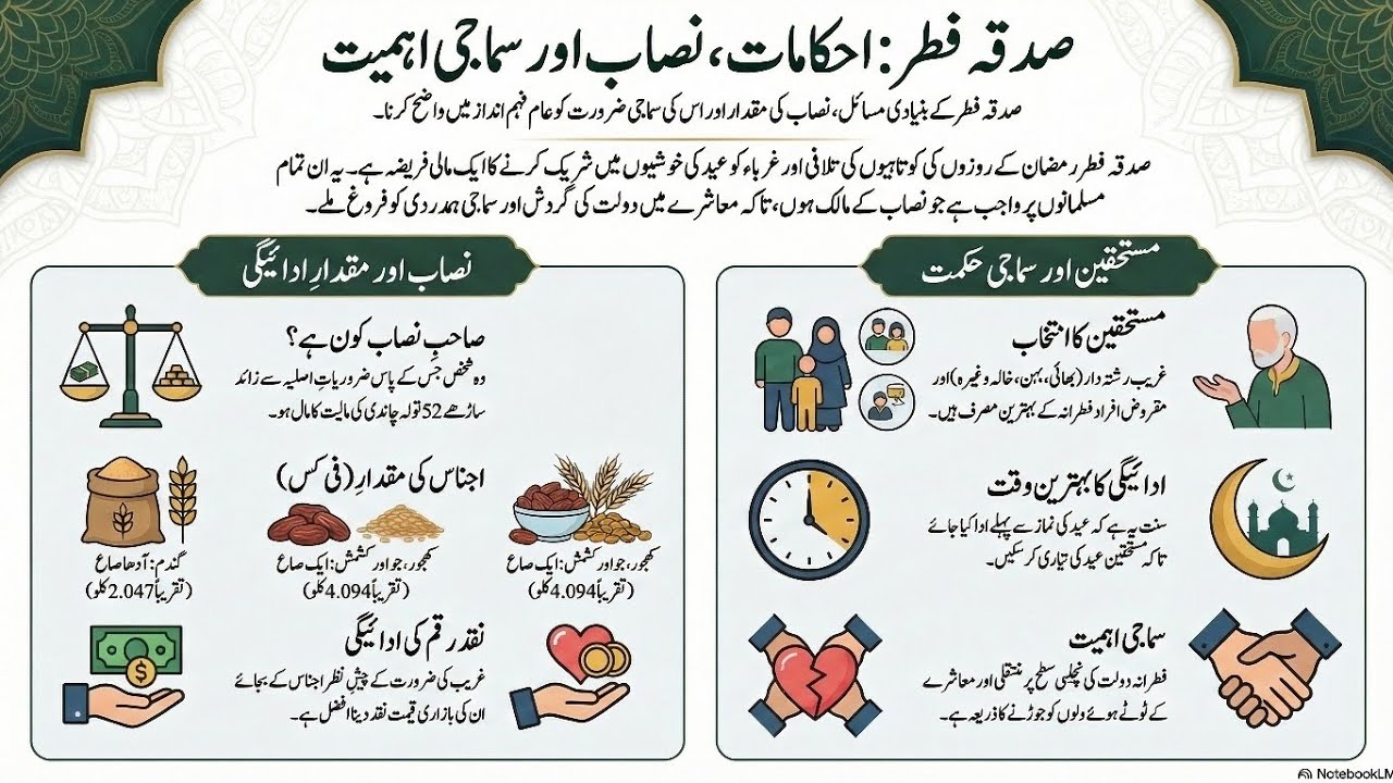 صدقہ فطر (فطرانہ) کے مکمل مسائل: جدید معاشی تناظر اور فقہی احکامات 