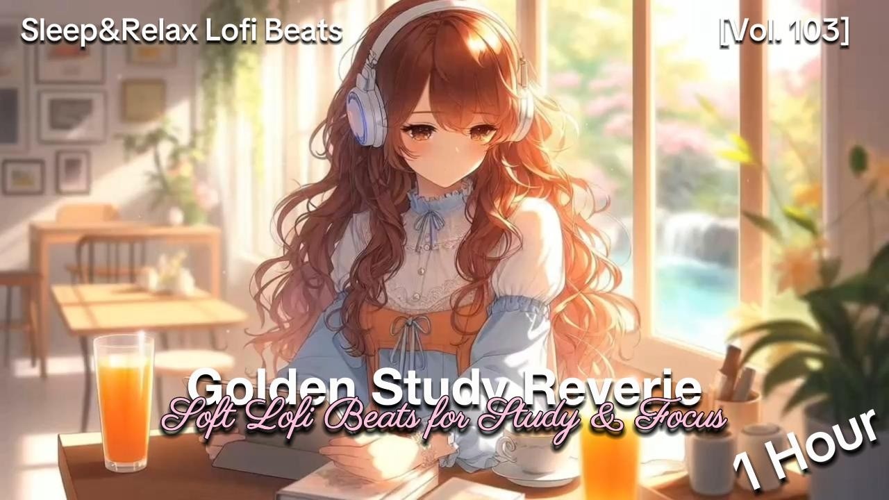 Golden Study Reverie ☀️📚 | 1 Hour Soft Lofi Beats for Study & Focus (Vol.103)