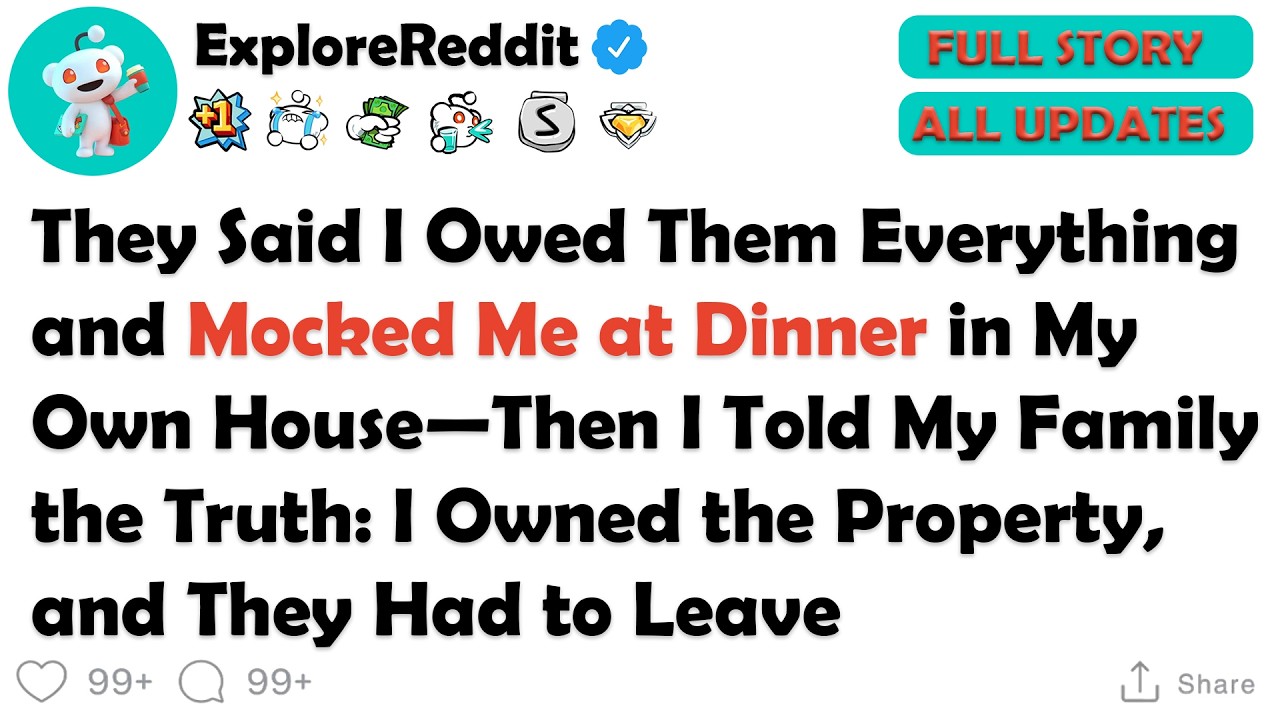 My Parents Called Me a “Burden” While Eating Dinner in the House I Paid For—They Laughed Until I...