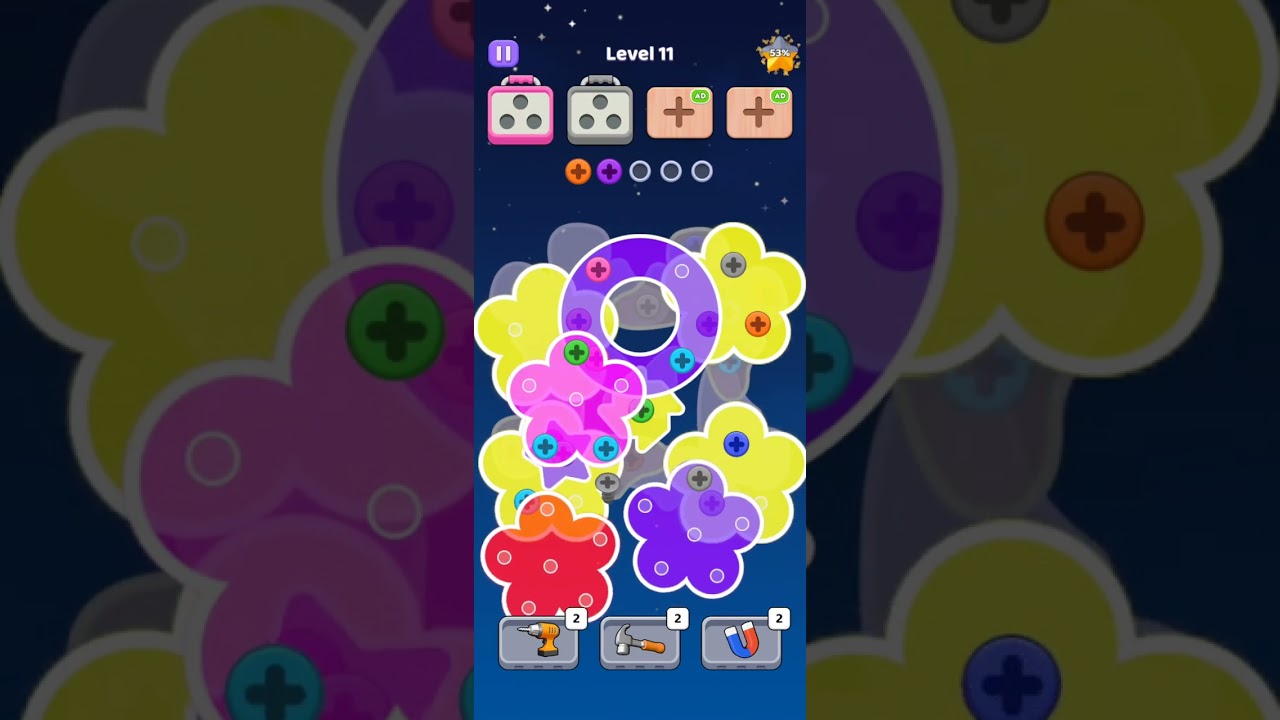 Screw Out Master Level 11 #2026 #yt #gaming #shorts #trending #music #video #like @ColorPopDaily