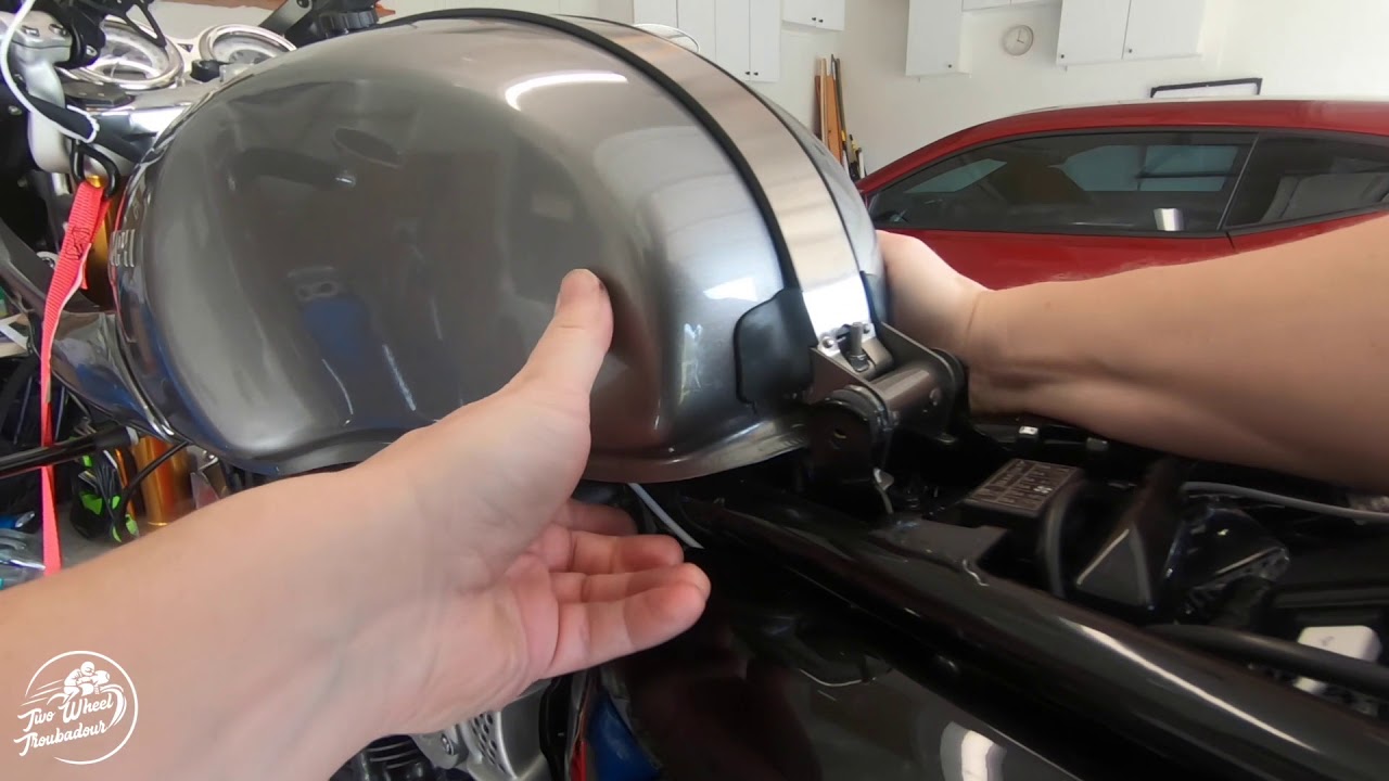How to Install Tank Strap on Triumph Thruxton | Two Wheel Troubadour