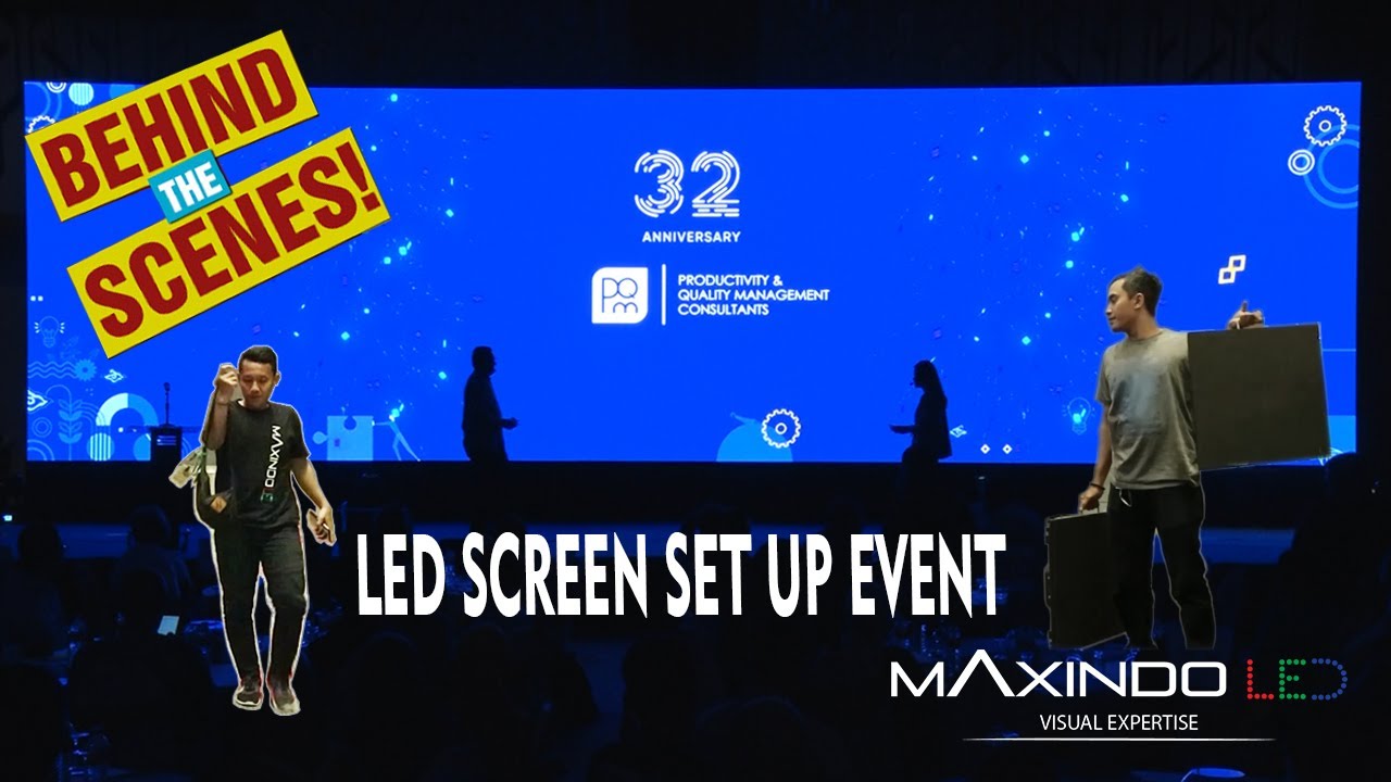 SET UP LED SCREEN BY MAXINDOLED TEAM