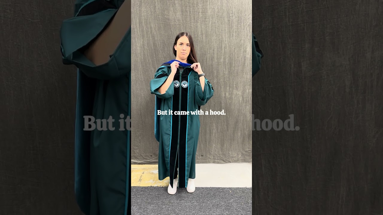 Confused on how to wear your graduation cap and gown hood? We've got you! 🎓