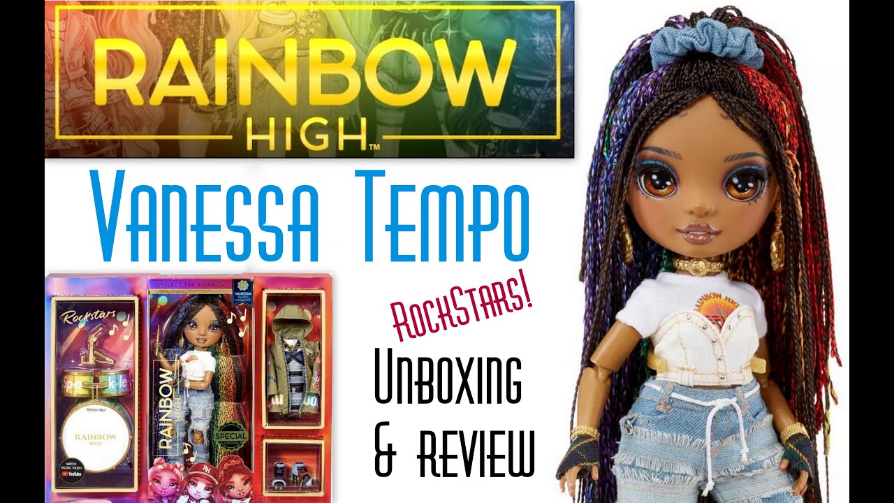 👑 Edmond's Collectible World 🌎:  Rainbow High Rockstar Vanessa Tempo Unboxing & Review Rockstars MGA