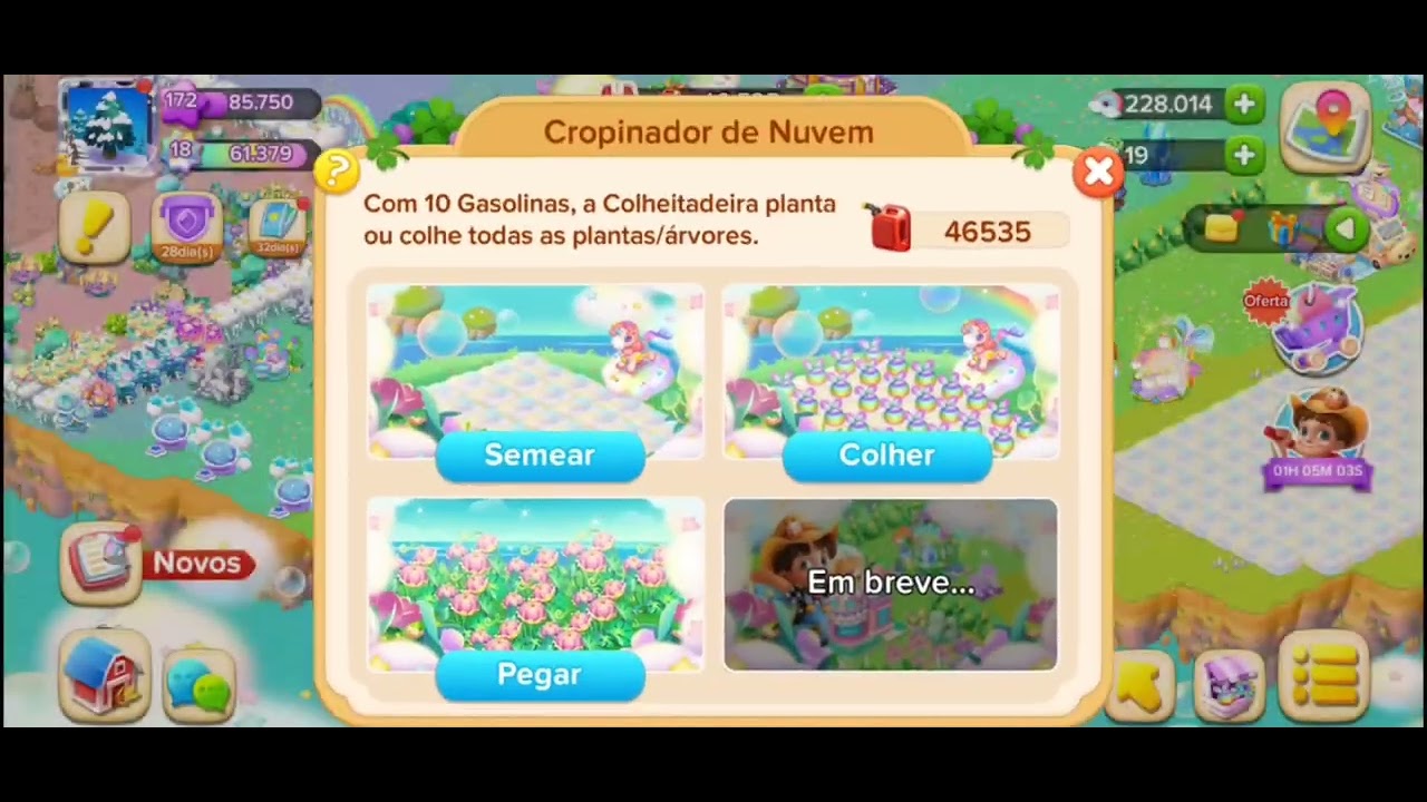 Atividade Limitada no Jardim das Nuvens