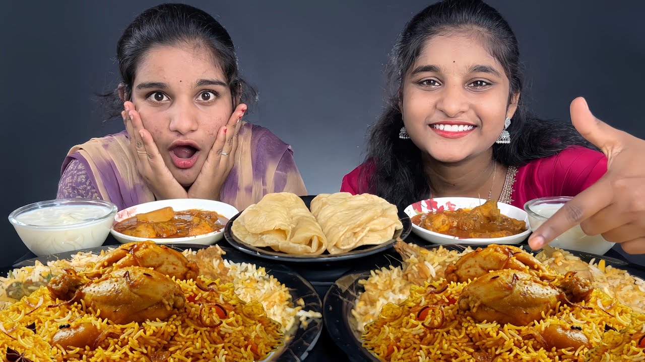 Epic Chicken Biryani Eating Challenge: Losers Eat GRASS! 🤢😱 | Telugu Food Challenge