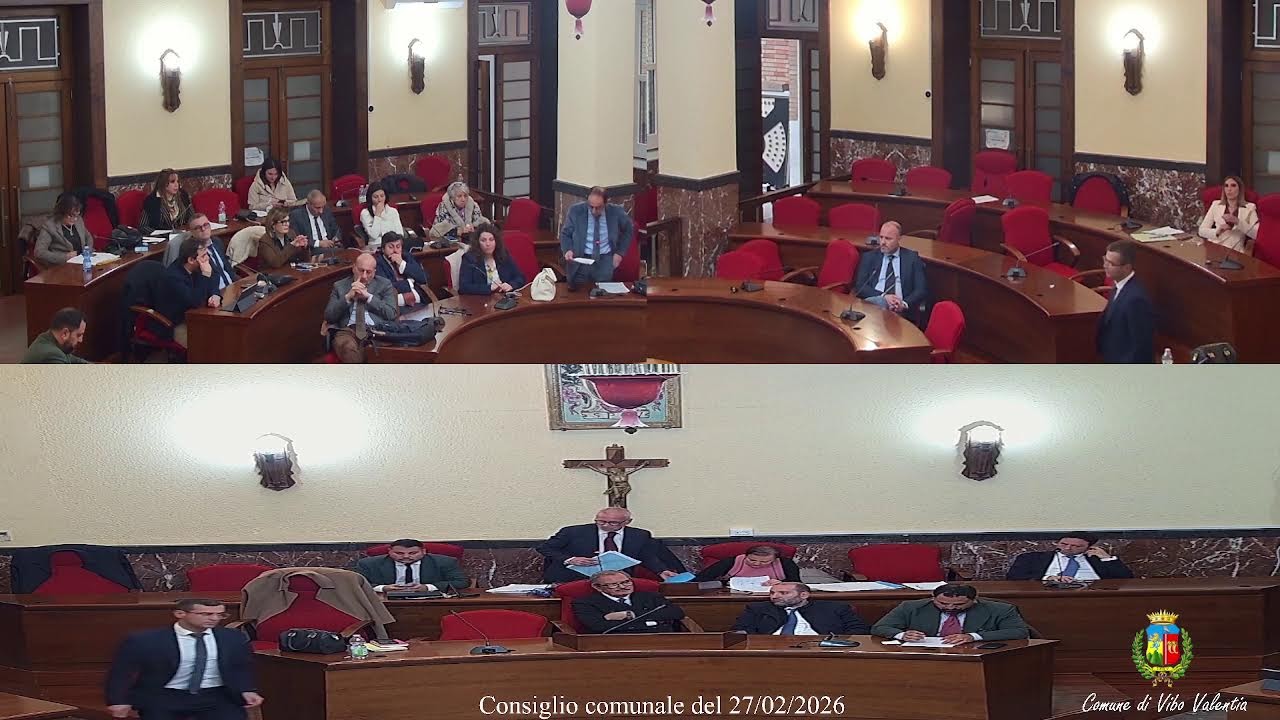 Consiglio comunale di Vibo Valentia del 27/02/2026