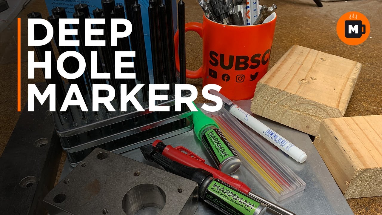 Deep hole markers for wood and metal. Edding Marxman Transfer punch