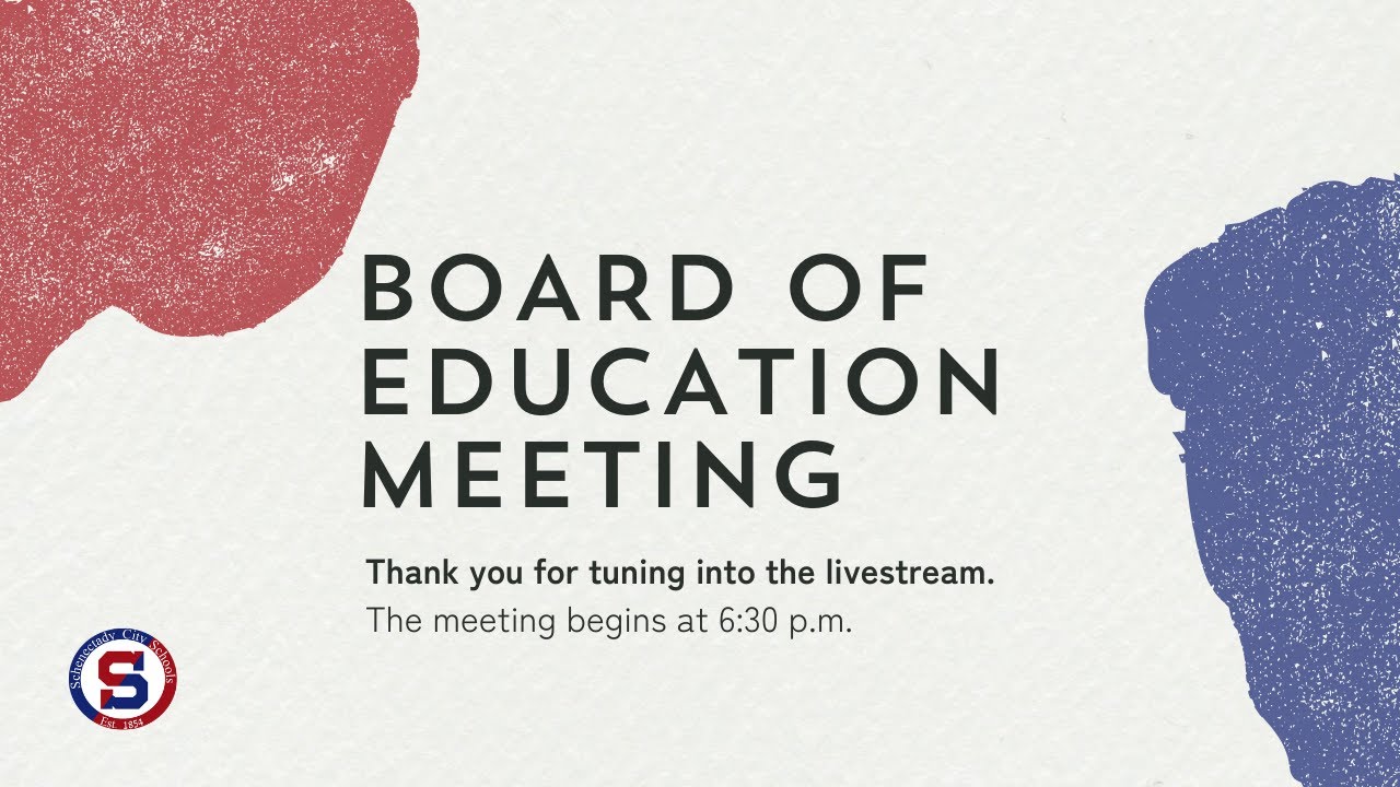 Board of Education Meeting January 22, 2025