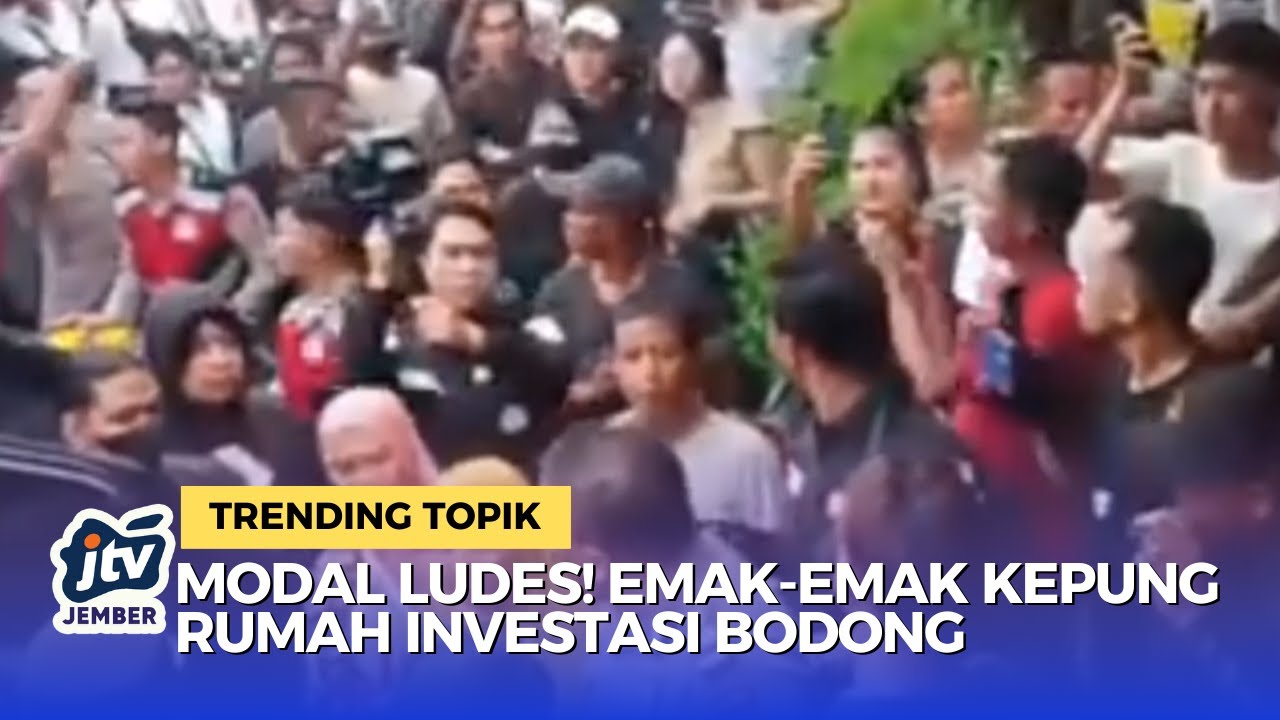 Emak-Emak Geruduk Rumah Investasi Bodong di Probolinggo, 3 Orang Dievakuasi!
