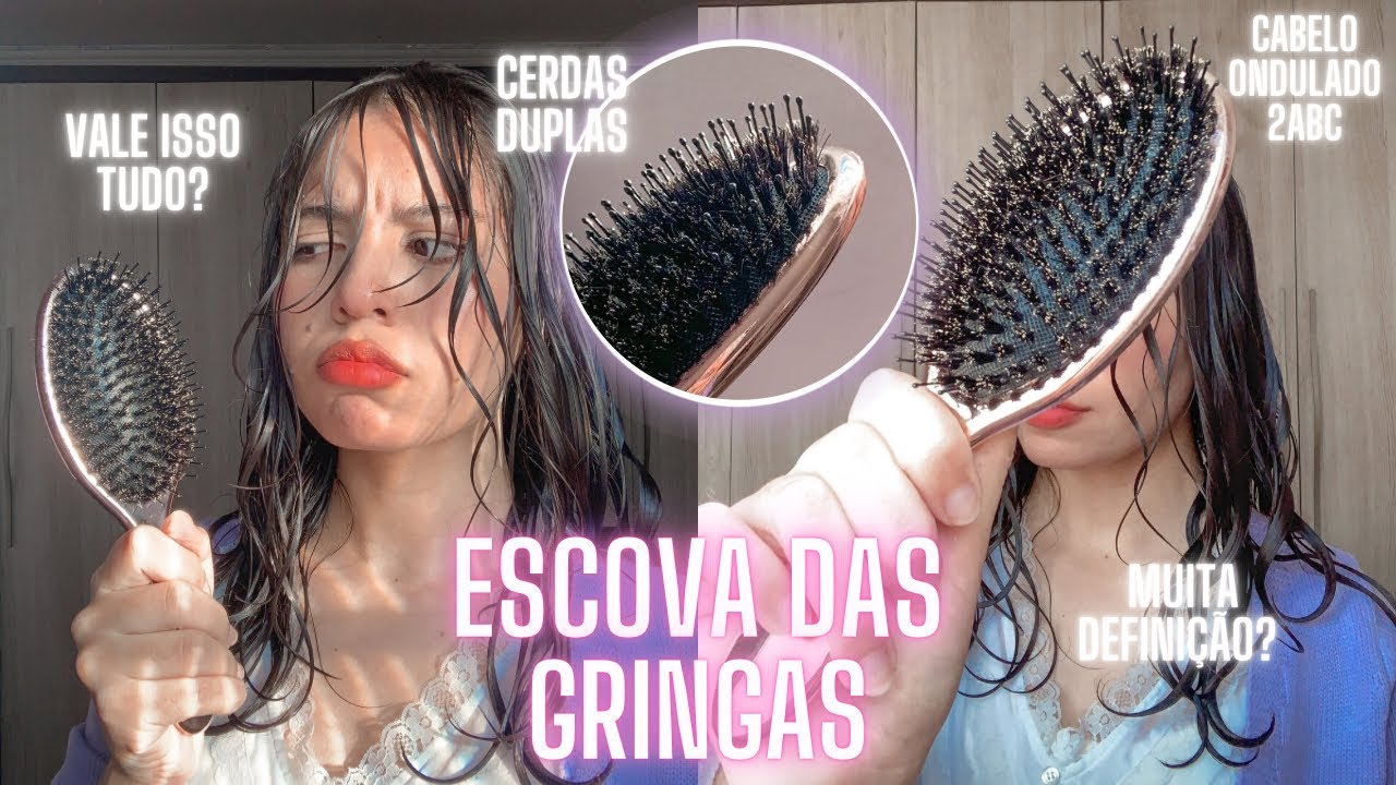 Testei a ESCOVA QUERIDINHA DAS GRINGAS no meu CABELO ONDULADO | Evelyn ✨