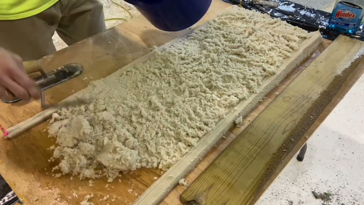 How To: Epoxy Mortar to Create Slope to Drain