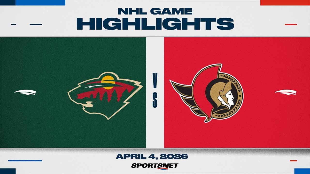 NHL Highlights | Wild vs. Senators - April 4, 2026