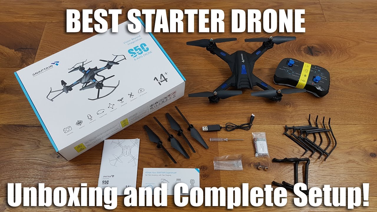 Распаковка и полная настройка SNAPTAIN S5C WiFi FPV 720P HD для начинающих