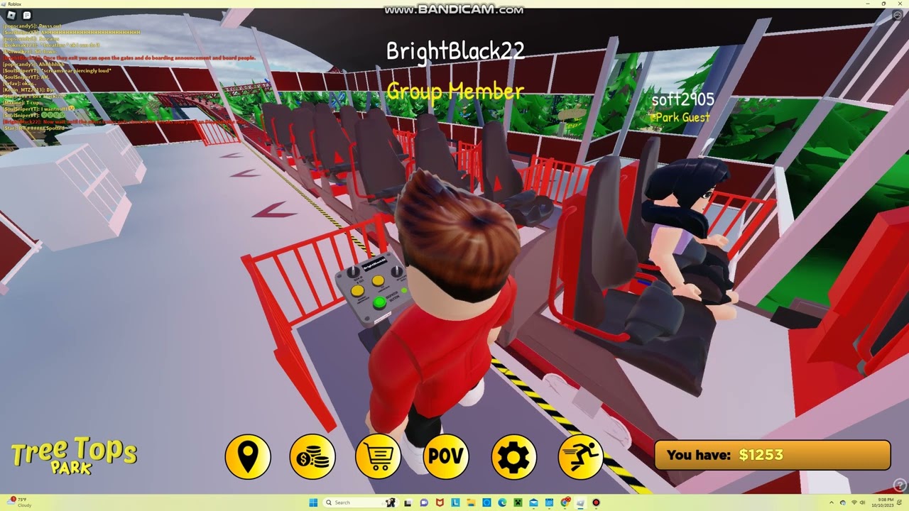 How to operate Acceleration at Tree Tops Theme Park Roblox and I Speed at Roblox Point Roblox.