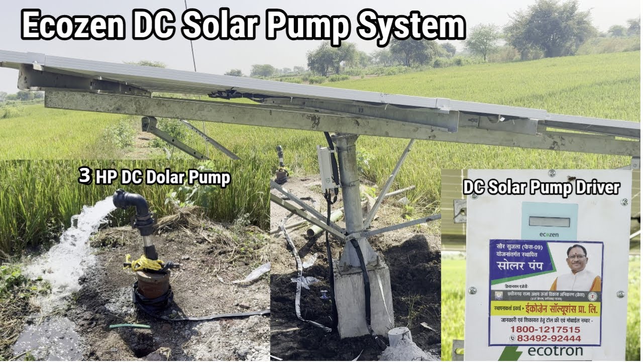 Ecozen DC Solar Pump System | DC Solar Pump Driver | DC Pump Connection | 3 HP | Ecozen Controller