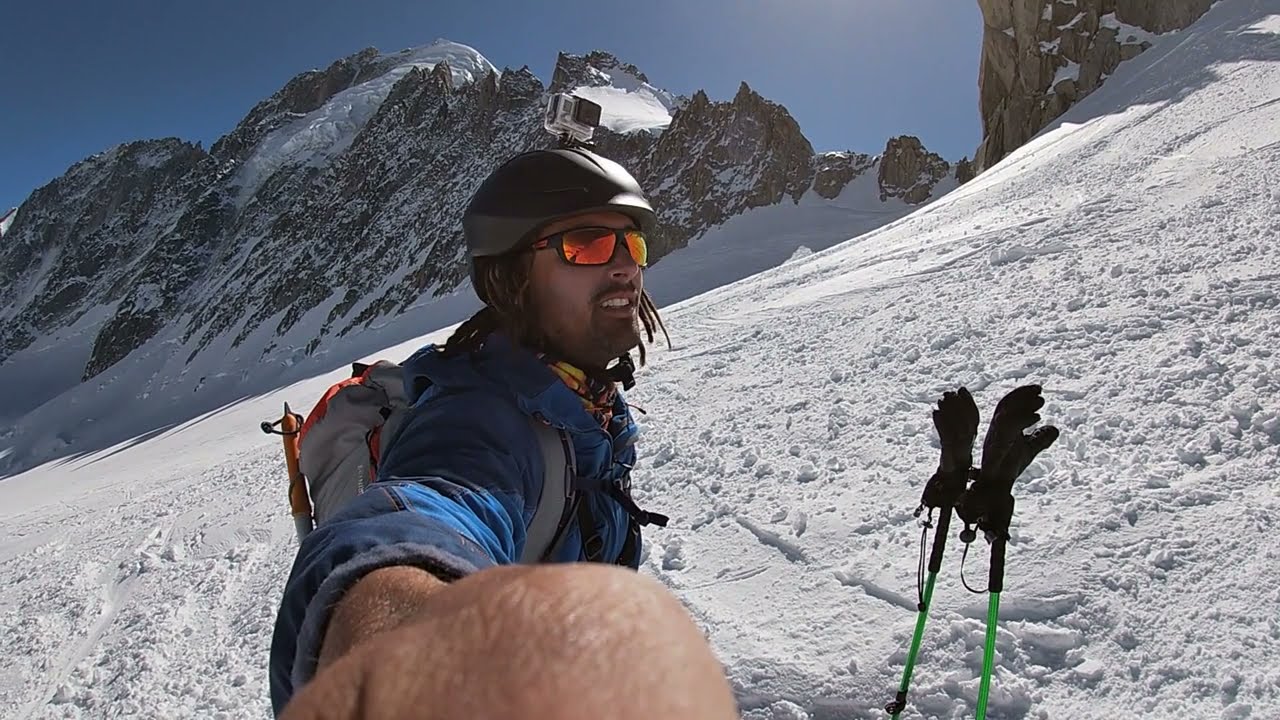 Ski Alpinism - Chevalier Couloir and the North face of the Petite Aiguille Verte, Chamonix