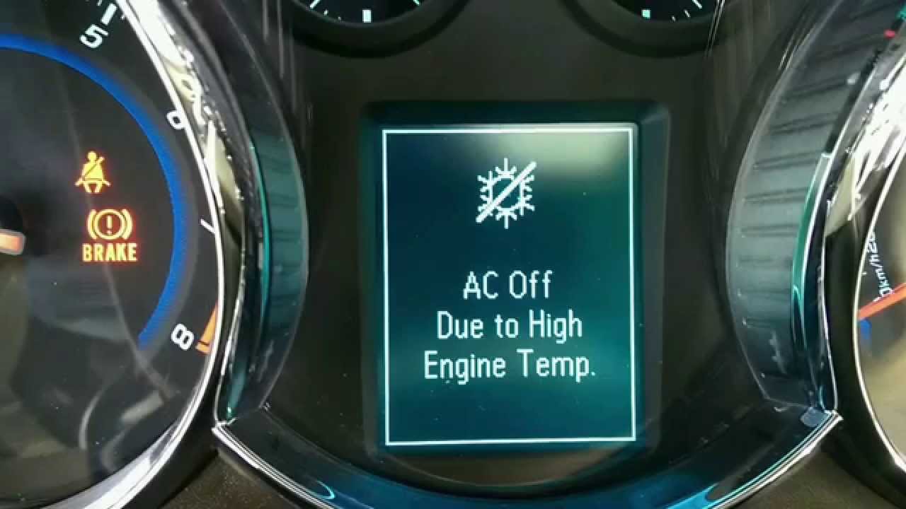 Fixing 'AC Off Due to High Engine Temp' Error on 2011 Chevy Cruze