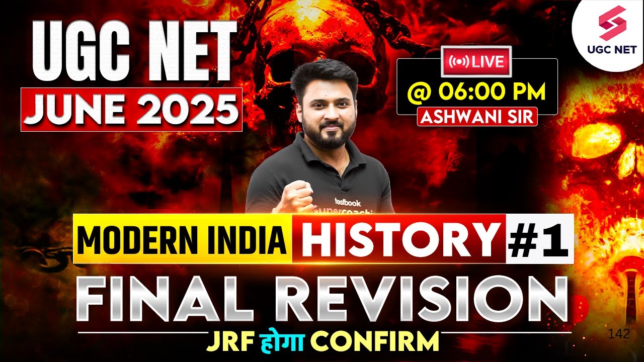 UGC NET History Classes 2025 | Modern Indian History UGC NET by Ashwani Sir | UGC NET June 2025