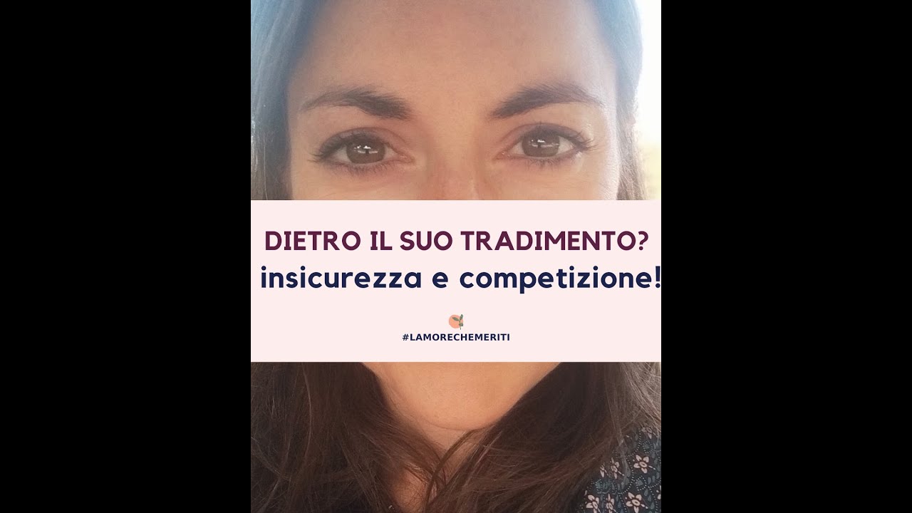 Dietro il suo tradimento?  insicurezza e competizione!🔺