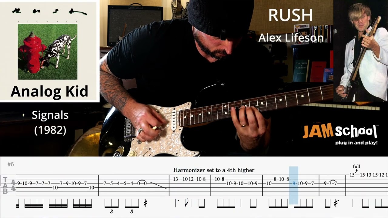 Rush The Analog Kid Alex Lifeson Guitar Solo with TAB