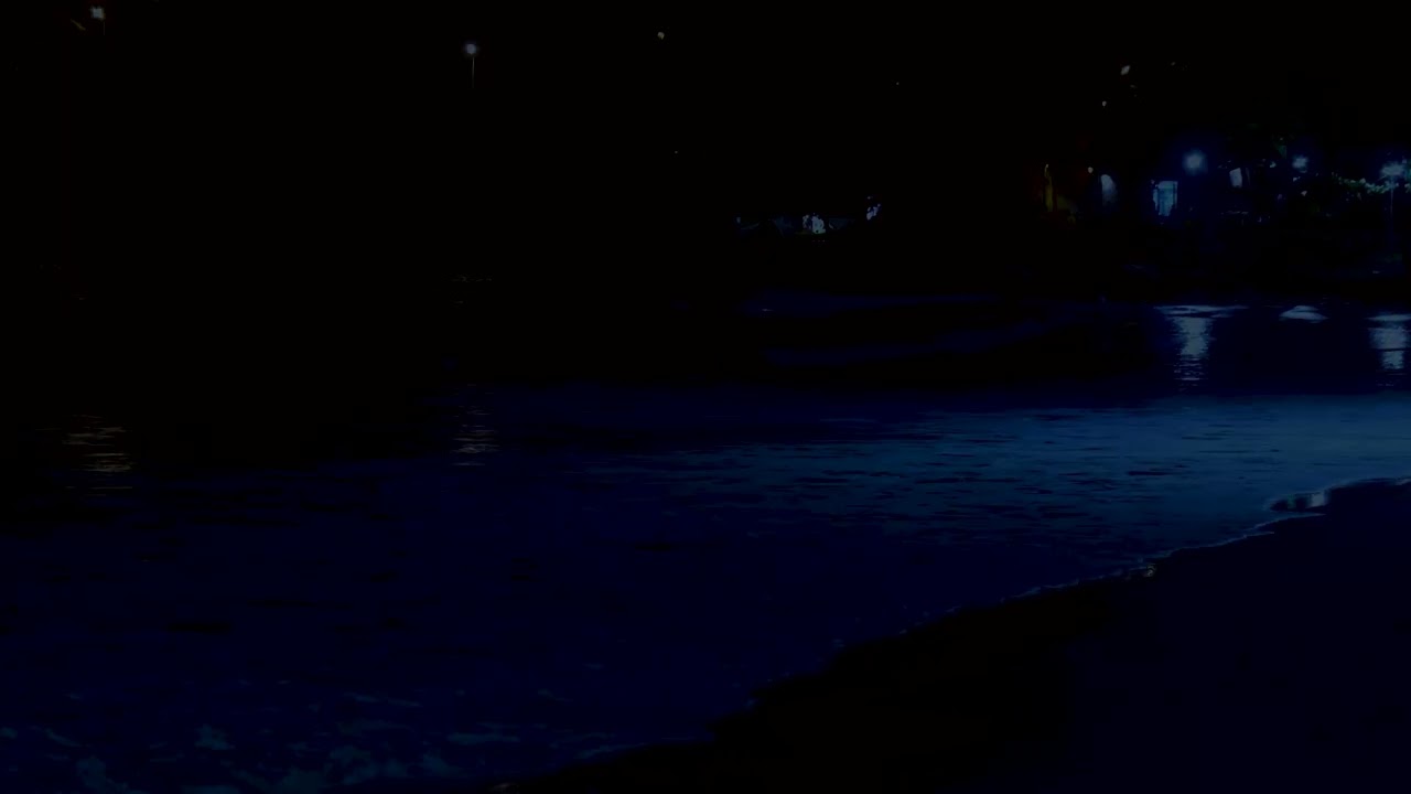 (No Ads) Deep Relaxation Music • Rolling Waves In Quiet Night For Ease Your Mind & Drift Away Relax
