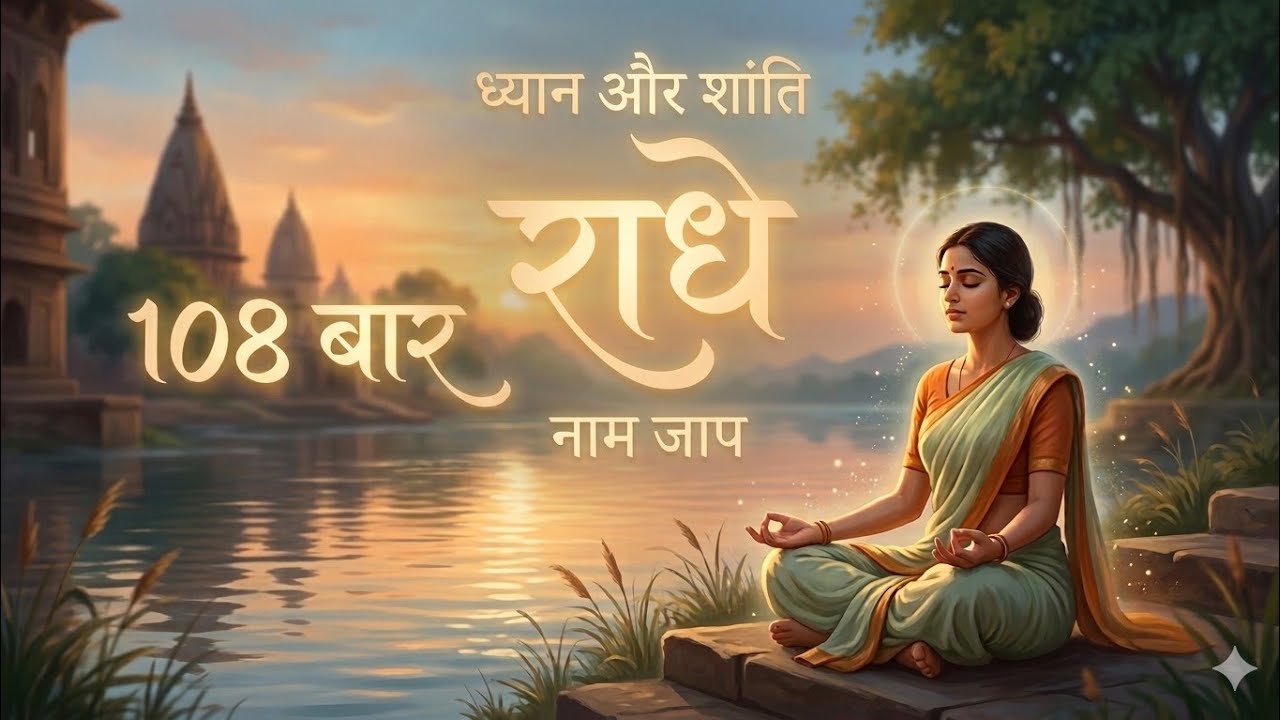 Radha Naam Jaap - आत्मा को सुकून देने वाला मंत्र | 108 Times Chanting 